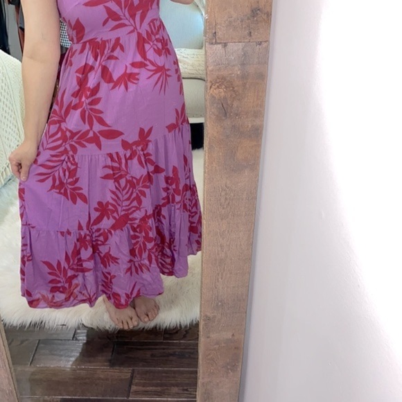 Old navy floral smocked maxi dress spaghetti straps size medium - Picture 3 of 11